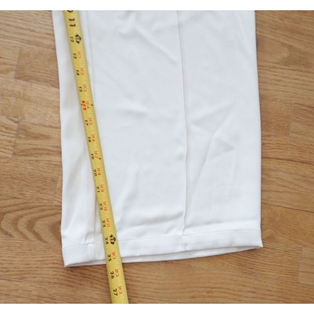 Melloday Women's Size Large White Ivory Wide Leg High Rise Crop Pants NWT "READ" - Picture 6 of 10